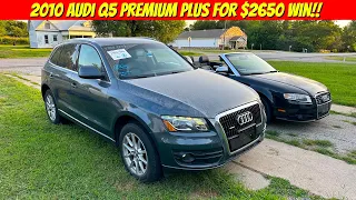 Someone Junked this 2010 Audi Q5 for a Stupid Reason! $2650 Win or Fail?