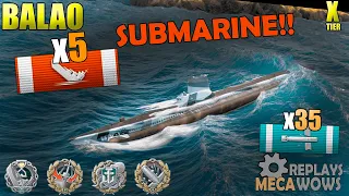 SUBMARINE Balao 5 Kills & 212k Damage | World of Warships Gameplay 4k