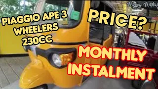 RUSCO PIAGGIO APE 230CC | PASSENGER TYPE | PRICE