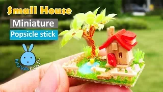 Smallest Popcicle stick House ponds Easy | Awesome Hot Glue DIY Life Hacks for Crafting Art #031