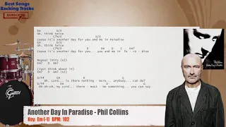 🥁 Another Day In Paradise - Phil Collins Drums Backing Track with chords and lyrics