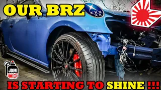 Our WRECKED Subaru finally recieves a coat of paint - 2018 Subaru BRZ tS Rebuild - Episode 5