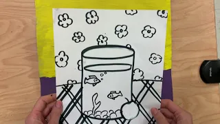 1 Matisse Fish Bowl Painting part 3