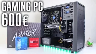 600€ Gaming PC 2017 Bauen | G4560 RX 580 | Battlefield 1 GTA 5 Doom