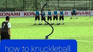 how to knuckleball in pes ppsspp