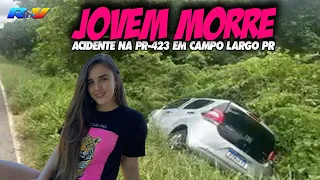 (( JOVEM MORRE )) Grave acidente termina em MORTE na PR-423 entre Campo Largo e Araucária no Paraná