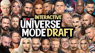 WWE 2K23 | Universe Mode - 'THE DRAFT!'