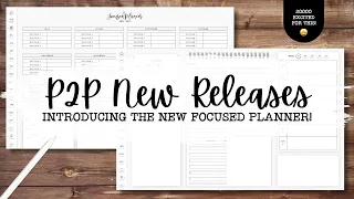 P2P NEW RELEASE! Introducing the FOCUSED Planner - Super Clean & Minimalist Style! I'm OBSESSED! 🤩