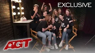 Dunkin’ Presents AGT Golden Buzzer Reactions: Light Balance Kids - America's Got Talent 2019
