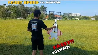 terbang kembali pesawat rc F-22 || Raptor tercepat tembus 202KM!!😍