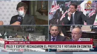 Javier Milei: "La deuda se tiene que pagar con el ajuste de la política"