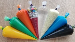 Making Crunchy Slime With Piping Bags #301