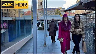 🍁 A Winter in Zagreb - Croatia | A Walking Tour [4K HDR]