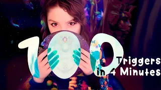 ASMR 100 Triggers in 4 Minutes 💎No Talking