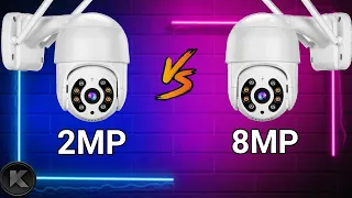 Câmera de Segurança Wi-Fi  DE 2MP ou de 8MP, DA DIFERENÇA ?