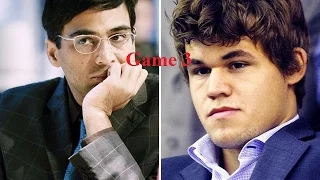 Magnus Carlsen vs Viswanathan Anand Game 3 World Chess Championship 2014