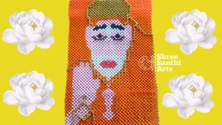 Beadswork#How to make Sai baba #Beaded Sai baba #beautiful ❤#art #tutorial #சாய்பாபா #devotion#craft