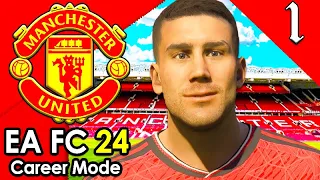 MANCHESTER UNITED REBUILD! FC 24 Manchester United Career Mode Gameplay #1