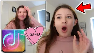 REACTING TO AND RECREATING MY OLD FAMOUS TIK TOK VIDEOS!