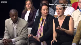 Christian says humanists shouldn't have marriage rights. Kate Smurthwaite gives an amazing response.