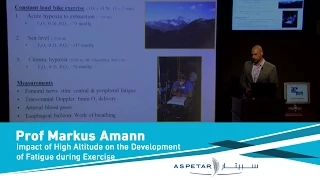 Impact of High Altitude on the Development of Fatigue during Exercise by Markus Amann-24March2013