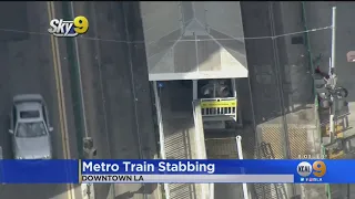 1 Dead In Stabbing On Metro Train In DTLA, Suspect In Custody