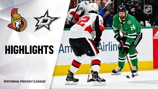 NHL Highlights | Senators @ Stars 10/21/19