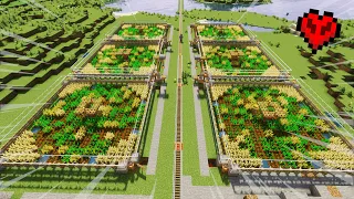하드코어에서 완전 자동 밀 농장 만들기