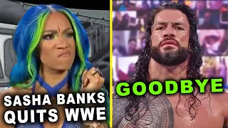 Sasha Banks QUITS WWE & Roman Reigns Retires - WWE Breaking News & Rumors 2021