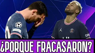 Las razones detrás del fracaso de Neymar y Messi en el PSG