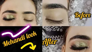 HOODED| DROOPY EYES| DOS|DON’TS|HOODED EYES|DOS AND DON’TS|hooded eyeshadow|mahndi|party look||