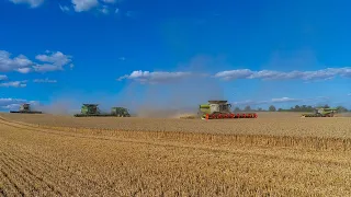 Ernteeskalation / John Deere X9 & 3 Claas Lexion 8900 [4K]