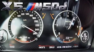 BMW X5 M50d Acceleration & Top Speed 0-255 km/h