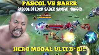 PASCOL VS SABER!!! PASCOL DI LOCK SABER SAMPAI KENAK MENTAL.