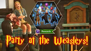 IRRESPONSIBLE CHILDREN THROW A PARTY! Party at the Weasleys! || Harry Potter Hogwarts Mystery TLSQ