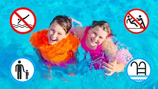 Adriana and Ali - the most important safety principles for children in the pool