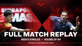 FULL MATCH | FREITAS Marcos (POR) vs MA Long (CHN) | MS R64 | #SingaporeSmash 2022