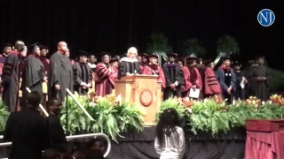 U.S. Secretary of Education Betsy DeVos gets cheered, booed during her commencement speech at Bethun