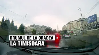 Drumul de la Oradea la Timisoara pe timp de iarna