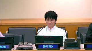 20240419 周深 Charlie Zhou Shen 第十五届联合国中文日《载言载乐，和合共生》｜圆桌讨论 片段