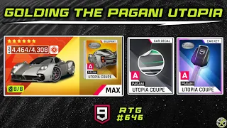 Asphalt 9 | GOLDing the Pagani Utopia Coupe | RTG #646