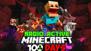 Minecraft 100 Days in Radio Active parasite apocalypse