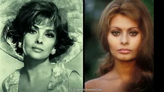 Gina Lollobrigida & Sophia Loren -  Meravigliose star del cinema italiano e celebrità di Hollywood