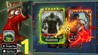 Blood of Titans Card Battles Gameplay |  Mobile And Android Game 2024 ▶️ Mobile Game  2021