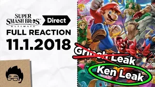 Artsy Omni reaction to the Final Smash Bros. Ultimate Direct (11.1.2018)