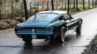 Classic Cars leaving a Carshow | Winter on Wheels 2020