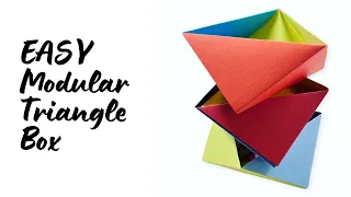 Really Easy Origami Modular Triangle Box