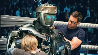شاب بيلاقى روبوت قديم فى الزبالة ، وبيحوله لبطل عالم في ملاكمة الروبوتات ! ملخص فيلم real steel