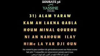 SOURATE 36 YASSINE VERSET 1 A 50