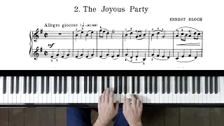 Ernest Bloch "The Joyous Party" P. Barton FEURICH 133 piano